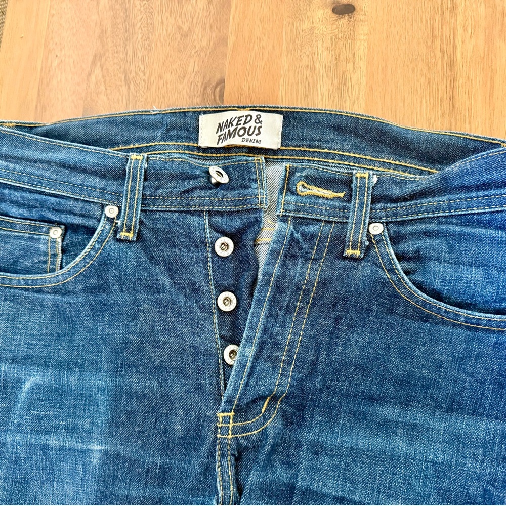 Naked & Famous Blue Denim Jeans